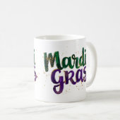 Mug Parties scintillant Brushstroke Mardi Gras (Devant droit)