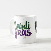 Mug Parties scintillant Brushstroke Mardi Gras (Devant gauche)