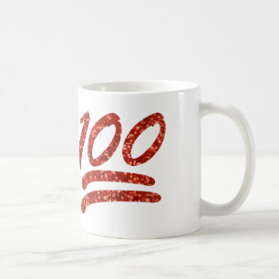 Mug parties scintillant cent émoticônes