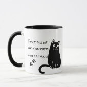 Mug Parties scintillant Chat Cheveux Mélange humour Ch (Gauche)