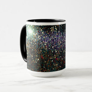 Mug Parties scintillant comète et étoiles