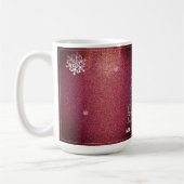 Mug Parties scintillant d'arbre de Noël et flocons de  (Gauche)