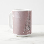 Mug Parties scintillant d'arbre de Noël et flocons de (Devant gauche)