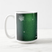Mug Parties scintillant d'arbre de Noël et flocons de  (Gauche)