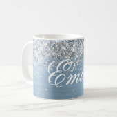 Mug Parties scintillant d'argent personnalisée Foil bl (Devant gauche)