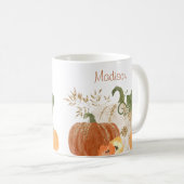 Mug Parties scintillant d'automne Citrouille Aquarelle (Devant droit)