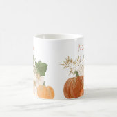 Mug Parties scintillant d'automne Citrouille Aquarelle (Centre)