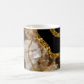 Mug Parties scintillant de la Géode d'âge noir et or (Centre)