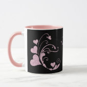 Mug Parties scintillant de la Saint Valentin au coeur  (Gauche)