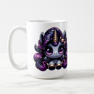 Mug Parties scintillant de licorne noire du poney Twil