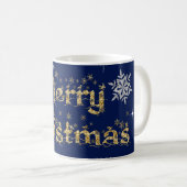 Mug Parties scintillant de Noël simple et élégante (Devant droit)