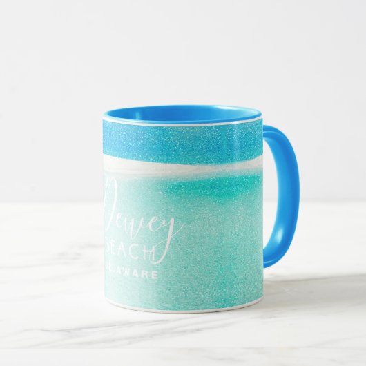 Mug Parties scintillant De Plage Sable Parsemé D'Oreil (Devant droit)
