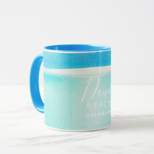 Mug Parties scintillant De Plage Sable Parsemé D'Oreil (Devant gauche)