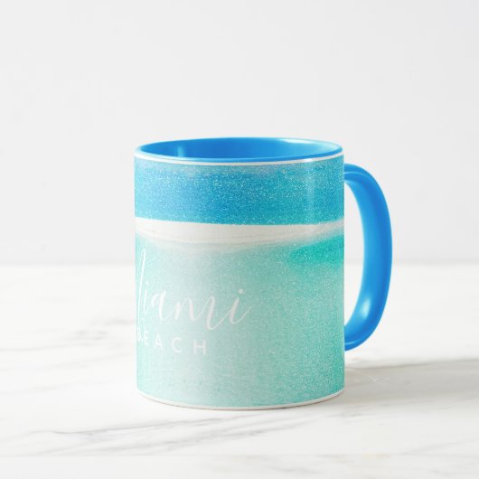Mug Parties scintillant de plage Sparkling Ocean Miami (Devant droit)