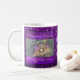 Mug Parties scintillant Diamond Dreams Purple Faux