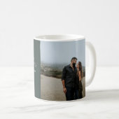 Mug Parties scintillant d'or brillant vert moderne pho (Devant droit)