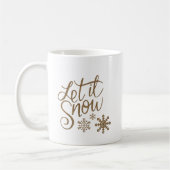 Mug Parties scintillant d'or Laisser la calligraphie d (Gauche)