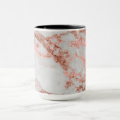 Mug Parties scintillant d'or Rose en marbre moderne (Centre)
