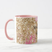 Mug Parties scintillant d'or rose fille (Gauche)