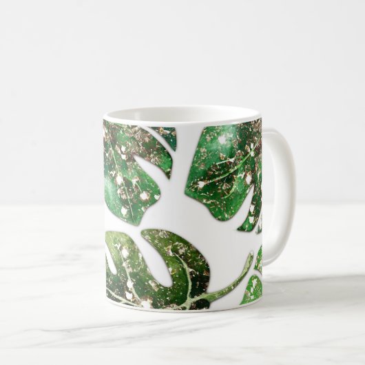Mug Parties scintillant d'or Sparkle Glam Tropical Feu (Devant droit)