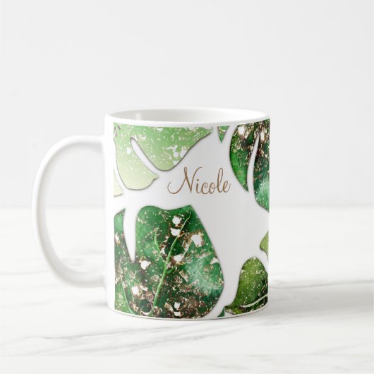Mug Parties scintillant d'or Sparkle Glam Tropical Feu (Gauche)