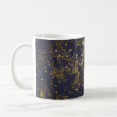 Mug Parties scintillant dorée et étoiles bleues scinti (Gauche)