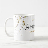 Mug parties scintillant éclaboussée + nom manuscrit él (Gauche)