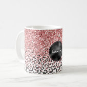 Mug Parties scintillant Empreinte de léopard de Fille  (Devant gauche)