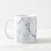 Mug Parties scintillant en marbre moderne Monogramme D (Gauche)