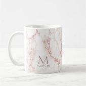 Mug Parties scintillant en marbre moderne Monogramme R (Gauche)