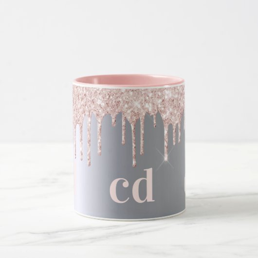 Mug Parties scintillant en or rose argent gouttes de (Centre)