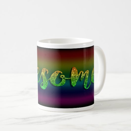 Mug Parties scintillant géniale Rainbow, instruction a (Devant droit)