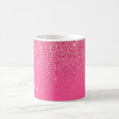 Mug Parties scintillant Girly Sparkly Rose rose Nom du (Centre)