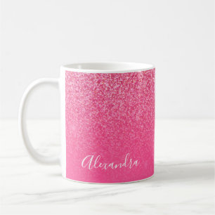 Mug Parties scintillant Girly Sparkly Rose rose Nom du