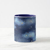 Mug Parties scintillant Gold Stars Dark Blue Sky Motif (Centre)