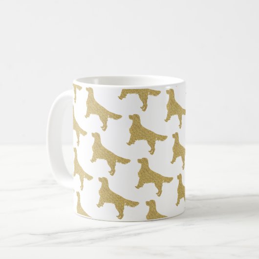 Mug Parties scintillant Golden Retriever Motif (Devant gauche)