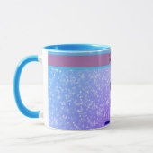 Mug Parties scintillant Gymnastique poutre bleu et vio (Gauche)
