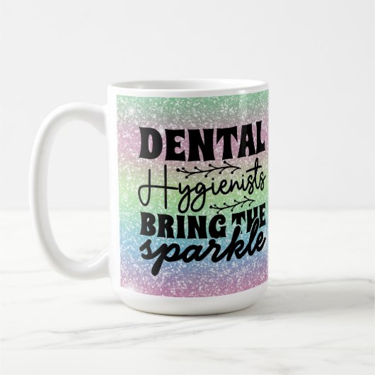 Mug Parties scintillant hygiéniste dentaire Sparkle Bl (Gauche)