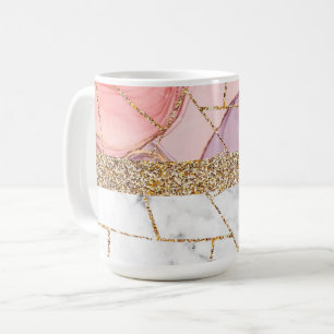 Mug Parties scintillant intérieure de luxe en marbre