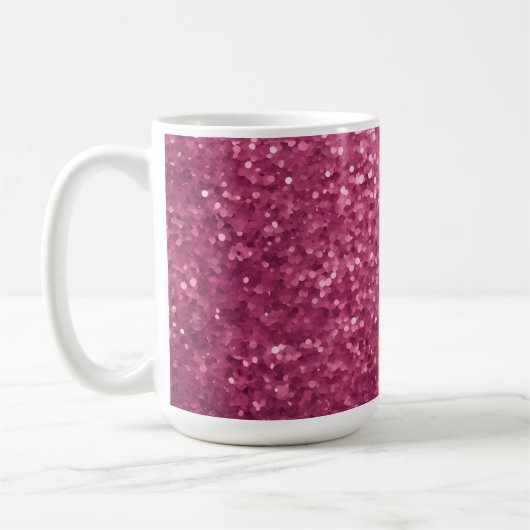 Mug Parties scintillant Luxe Glam rose (Gauche)