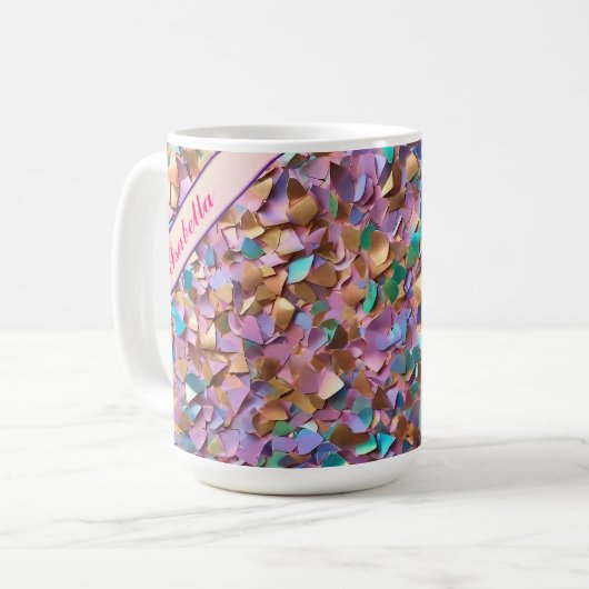 Mug Parties scintillant Moderne Opal Collection Hologr (Devant gauche)