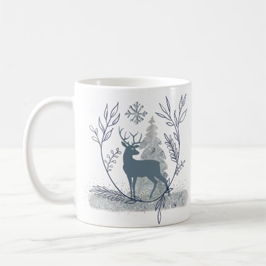 Mug Parties scintillant neige Solstice hiver Date pers (Gauche)