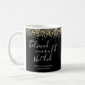 Mug Parties scintillant Noire Elle Croyait Qu'Elle Pou (Gauche)