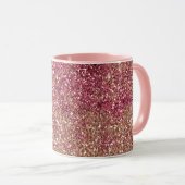 Mug Parties scintillant Ombre de bronze rose (Devant droit)