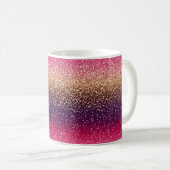 Mug Parties scintillant Ombre or rose (Devant droit)