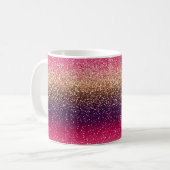 Mug Parties scintillant Ombre or rose (Devant gauche)