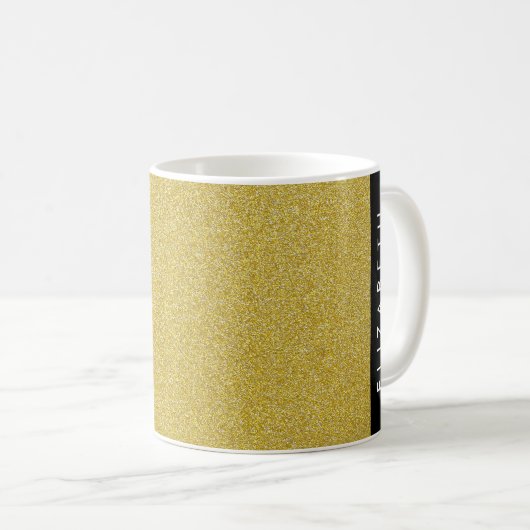 Mug Parties scintillant Or, Arrière - plan Parties sci (Devant droit)