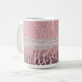 Mug Parties scintillant poster de animal Chic Girly Ro (Devant gauche)