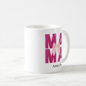 Mug Parties scintillant rose Bow MAMA Coquette Mère es (Devant droit)