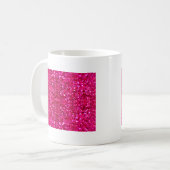 Mug parties scintillant rose chaud (Devant gauche)